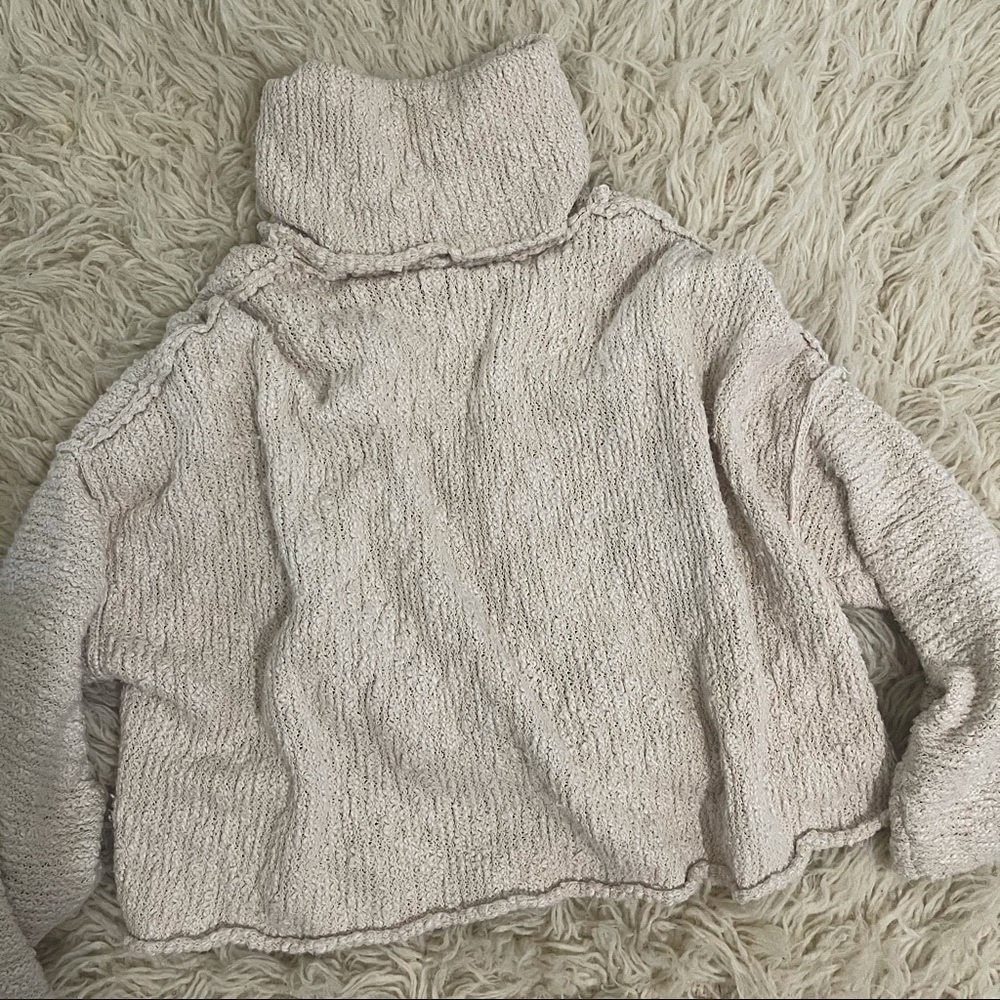 Free People oversized cropped sweater